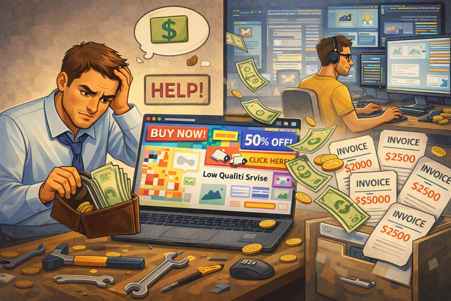 Во что превращается экономия на разработке сайта после запуска