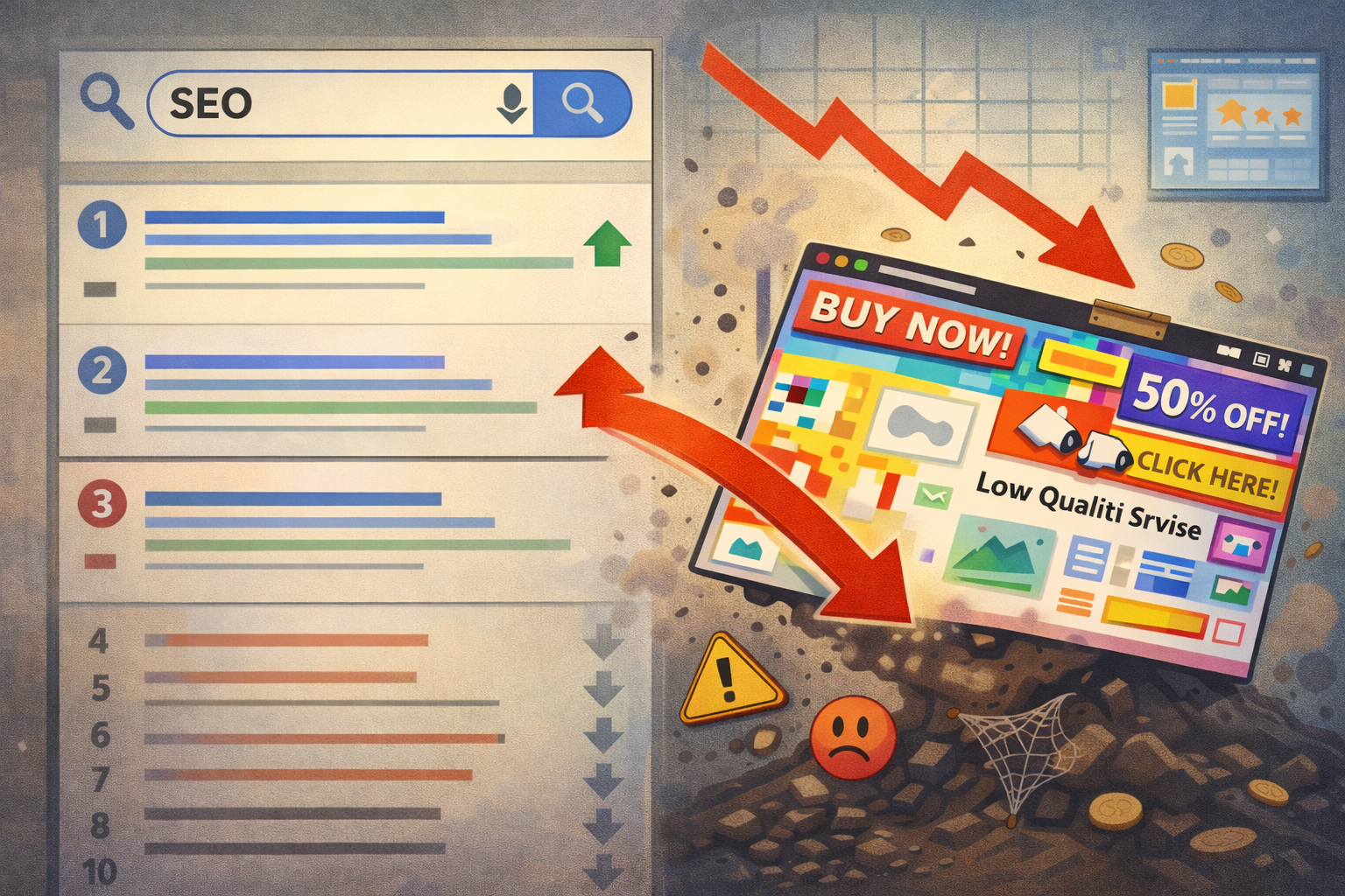 Как дешёвый сайт мешает SEO и делает продвижение неэффективным